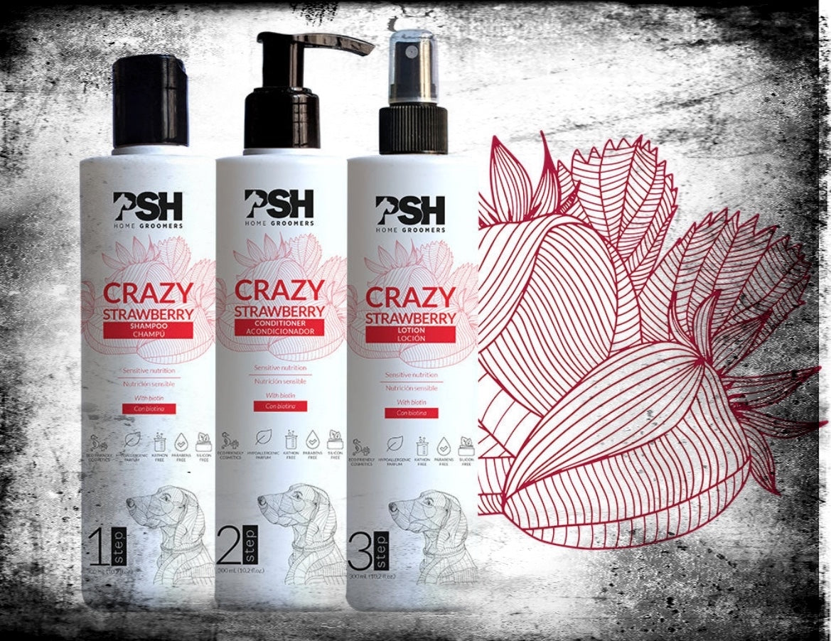 Set CRAZY STRAWBERRY - shampoo, conditioner, lotion